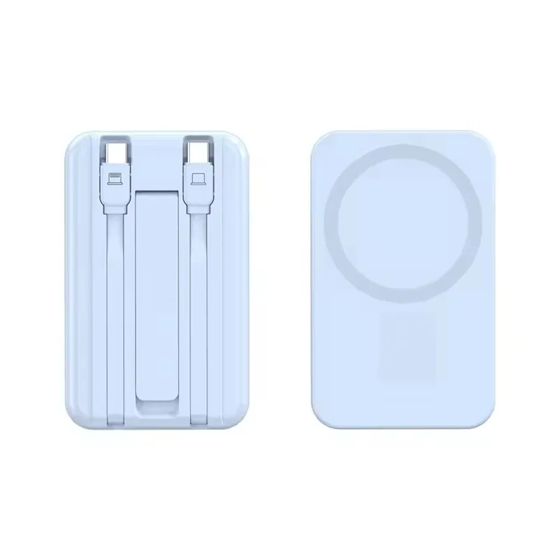 10000mAh Magnetic Wireless Power Bank with Built-in C and L Cables TU-W044 thumbnail 9