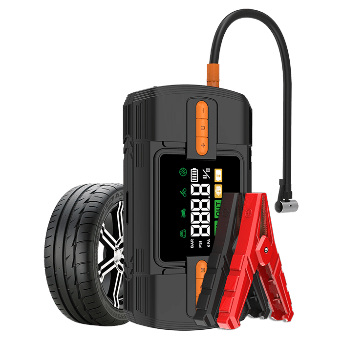 car jump starter and air compressor