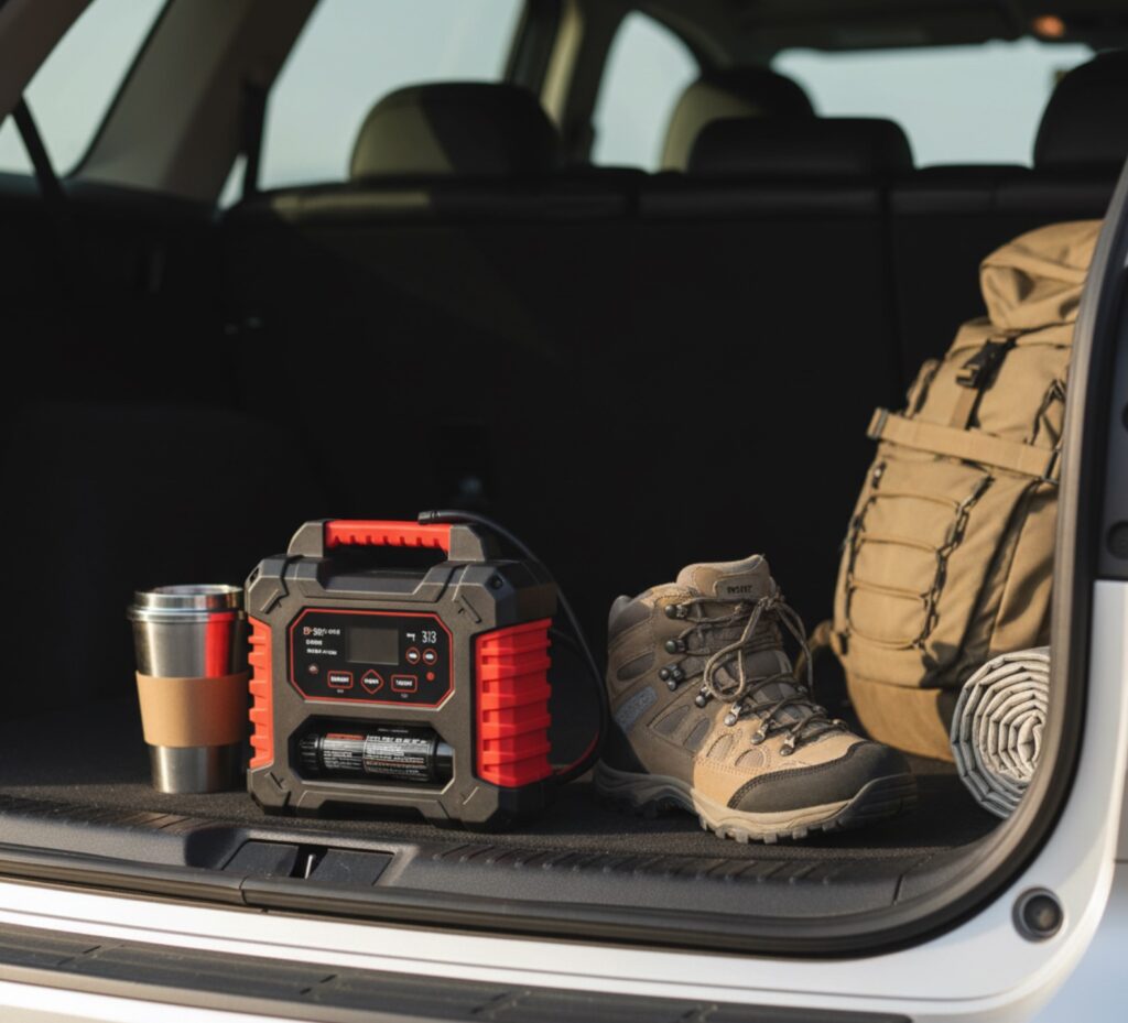 portable car jump starter with air compressor