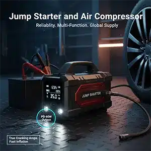 jump starter and air compressor factory